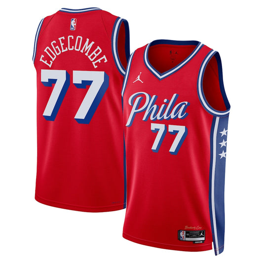 Philadelphia 76ers Vj Edgecombe NBA jersey front view