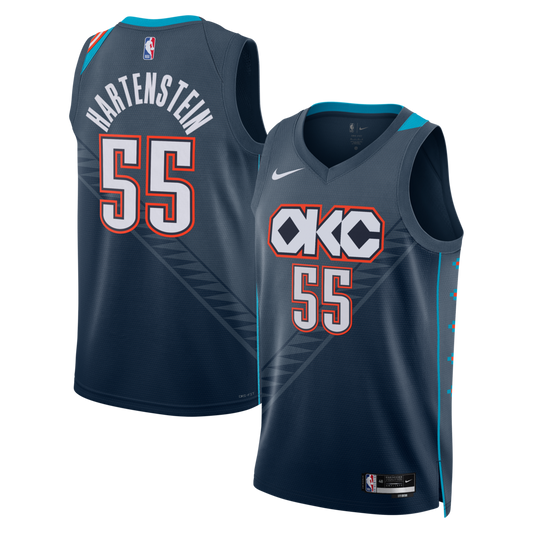 OKC 2025/26 City Edition Swingman Jersey - Gray - Isaiah Hartenstein - Unisex RTJ Basketball 220
