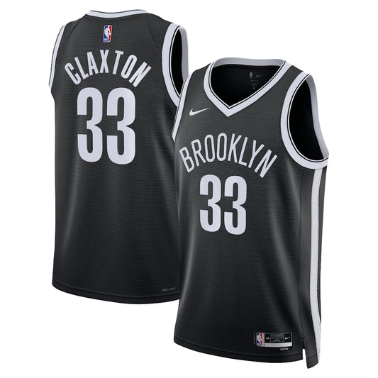 Brooklyn Nets Nic Claxton NBA jersey front view