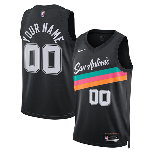 SAS 2025/26 City Edition Swingman Jersey - Custom - Unisex RTJ Basketball 283