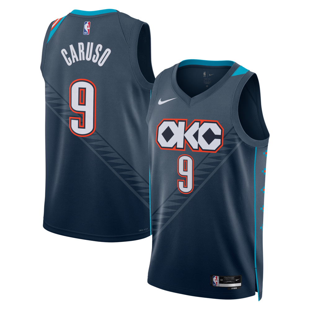 Oklahoma City Thunder Alex Caruso NBA jersey front view