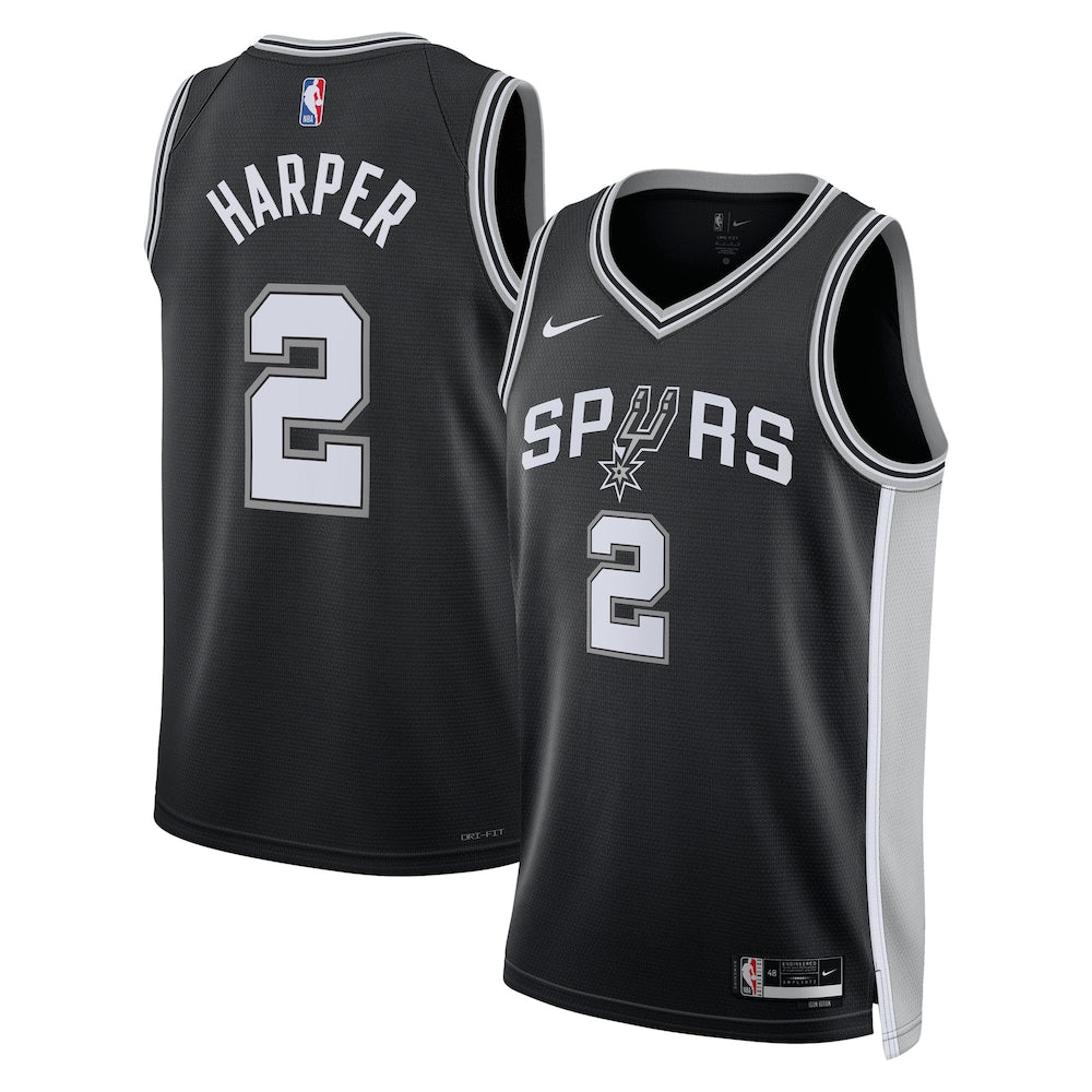 San Antonio Spurs First Round Draft Pick Dylan NBA jersey front view