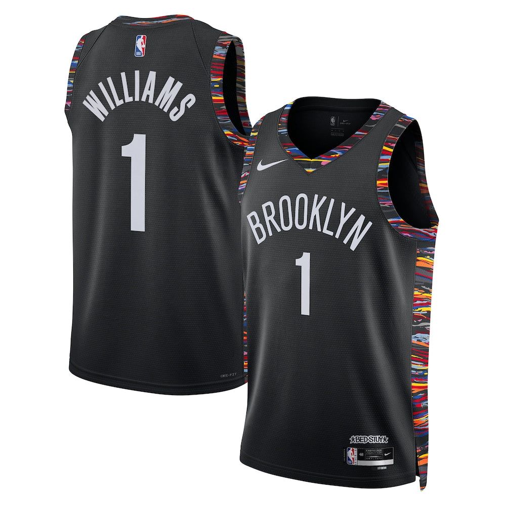Brooklyn Nets Ziaire Williams NBA jersey front view