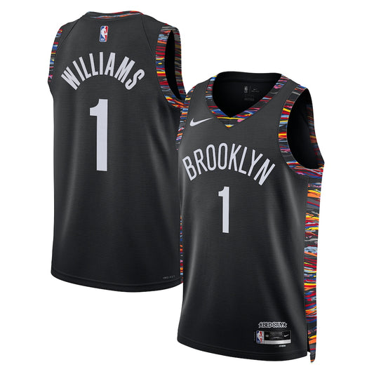 Brooklyn Nets Ziaire Williams NBA jersey front view