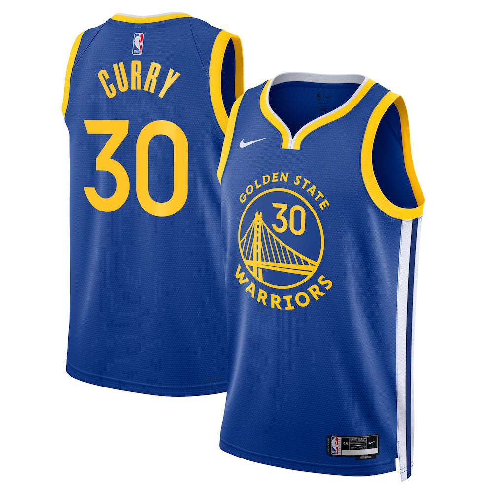 Golden State Warriors Stephen Curry NBA jersey front view