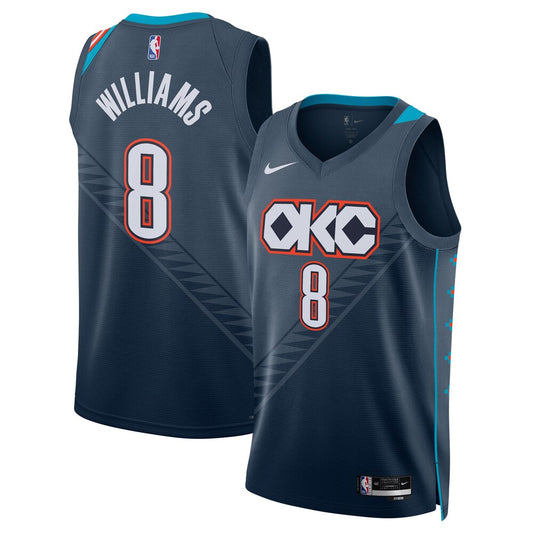 OKC 2025/26 City Edition Swingman Jersey - Gray - Jalen Williams - Unisex RTJ Basketball 228