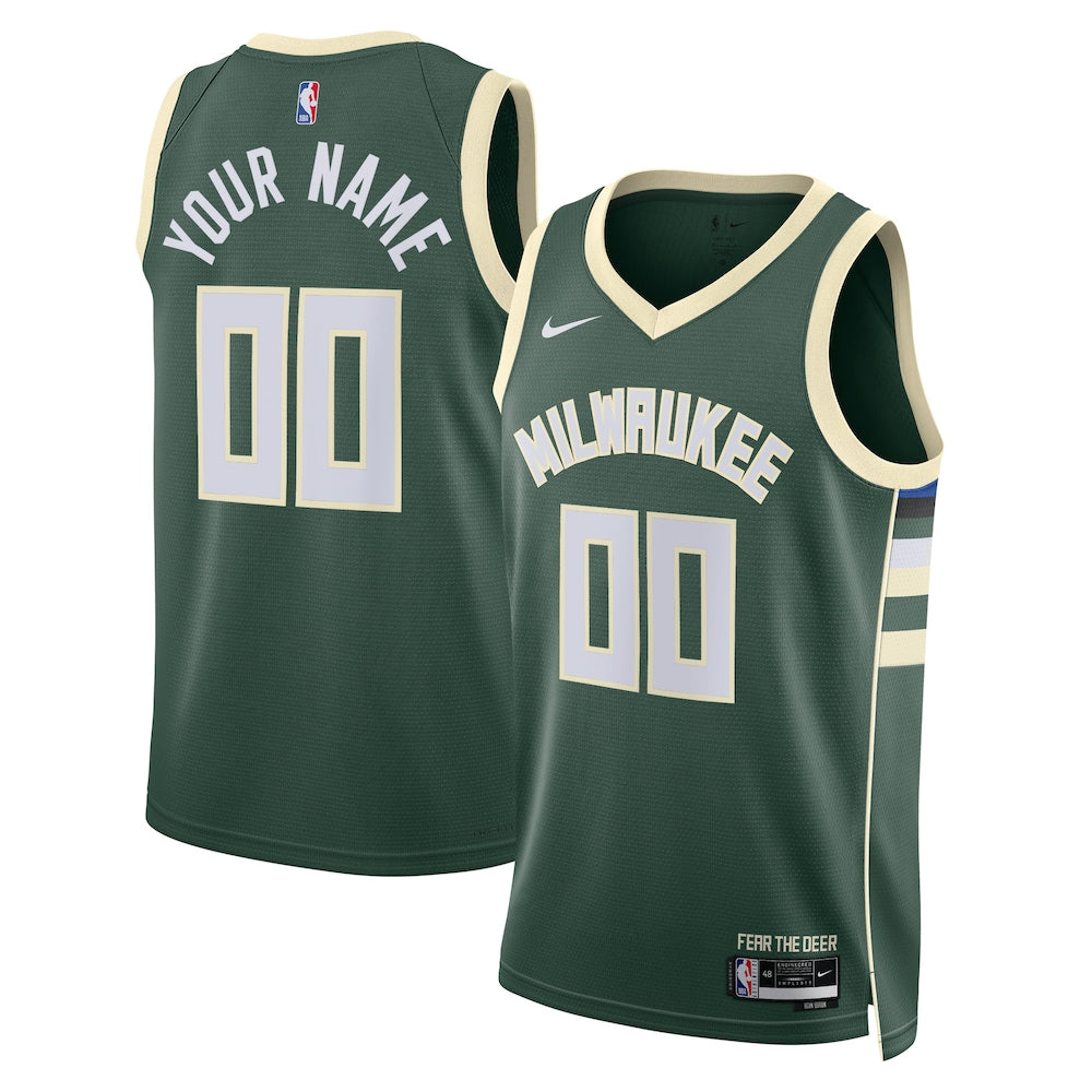 Milwaukee Bucks NBA jersey front view