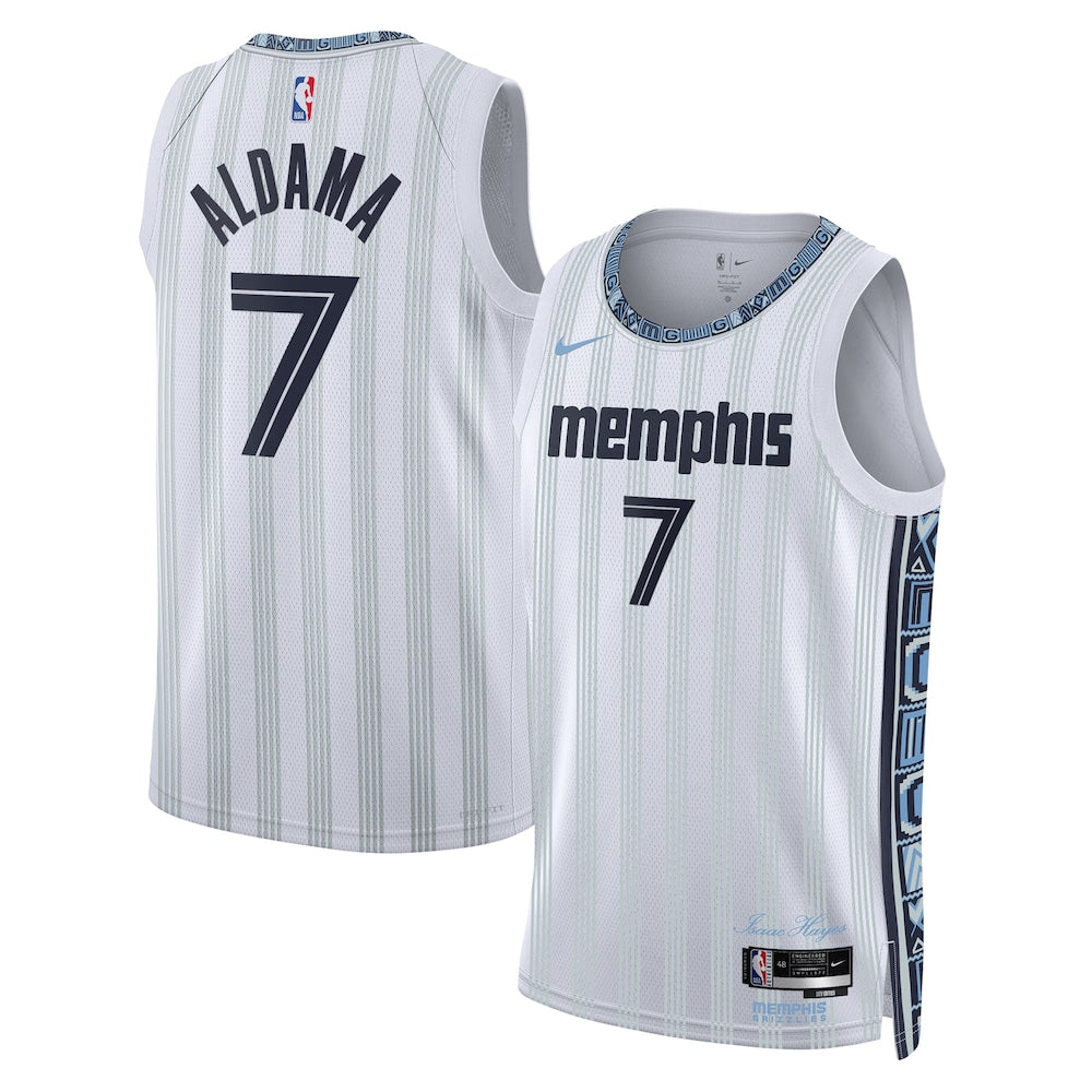 MEM 2025/26 City Edition Swingman Jersey - Gray - Santi Aldama - Unisex RTJ Basketball 241