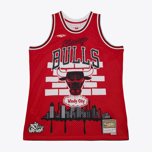 Chicago Bulls Tats Cru NBA jersey front view