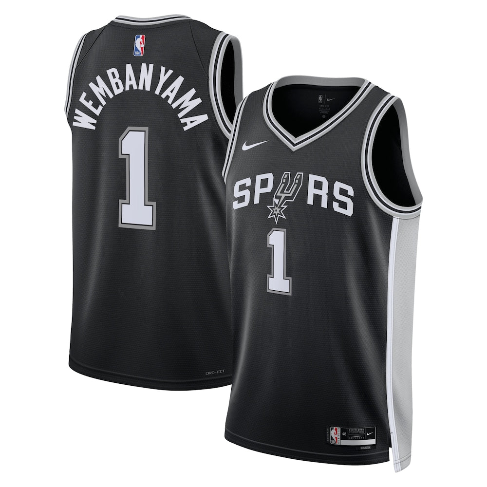 San Antonio Spurs Victor Wembanyama NBA jersey front view