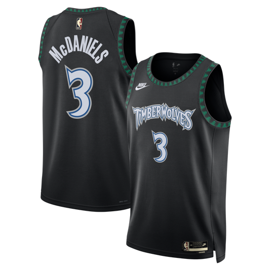 MIN Classic Edition Jersey - Black - Jaden McDaniels - Unisex RTJ Basketball 217
