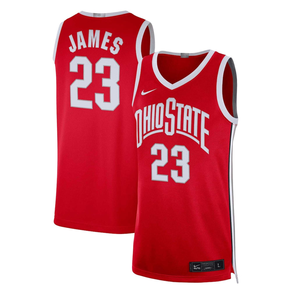 Ncaa Ohio College Basketball Jersey Lebron James Mens jersey front view