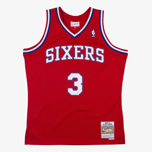 Philadelphia 76ers Allen Iverson NBA jersey front view