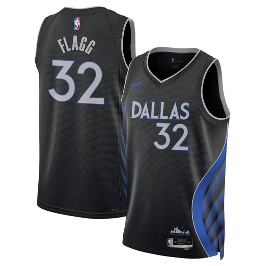 DAL 2025/26 City Edition Swingman Jersey - Black - Cooper Flagg - Unisex RTJ Basketball 235