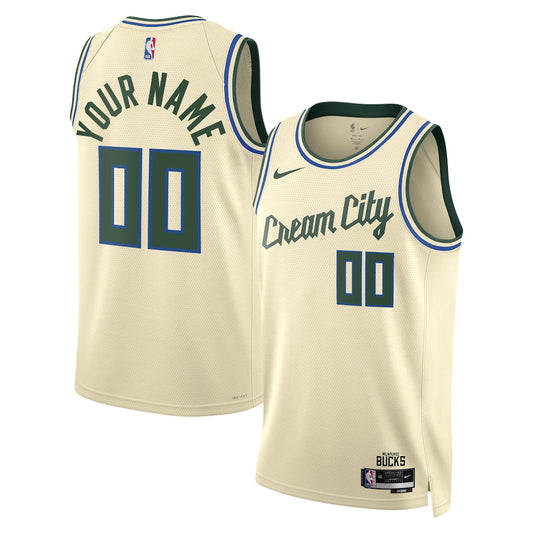 MIL 2025/26 City Edition Swingman Jersey - Custom - Unisex RTJ Basketball 298