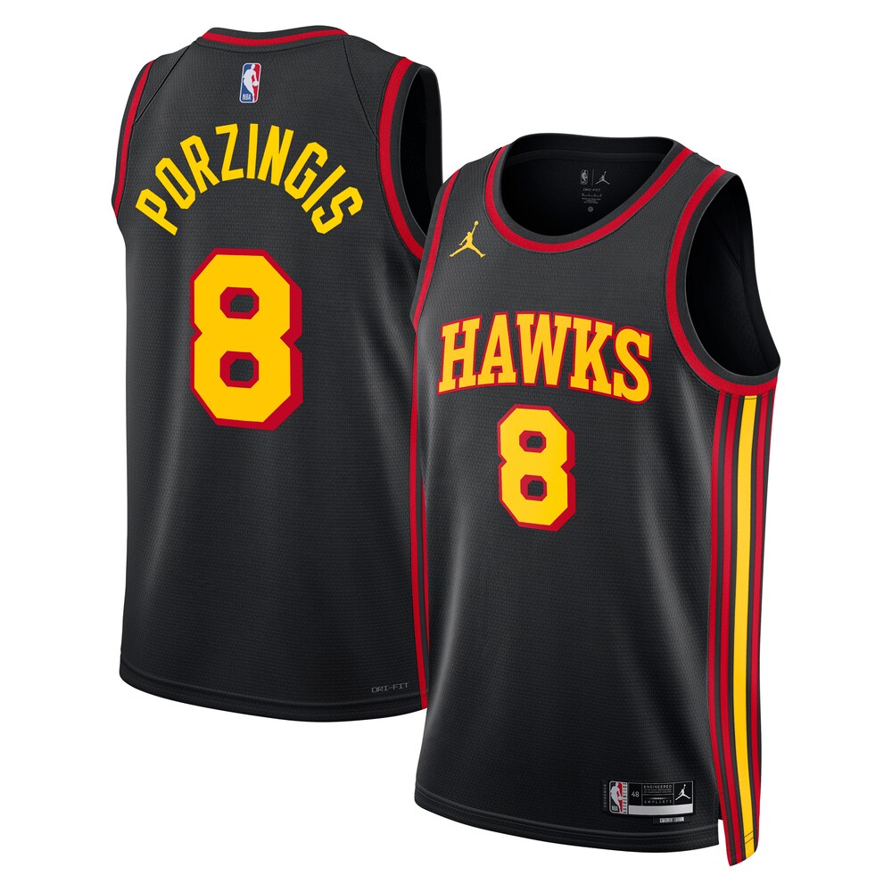 Atlanta Hawks Kristaps Porziis NBA jersey front view