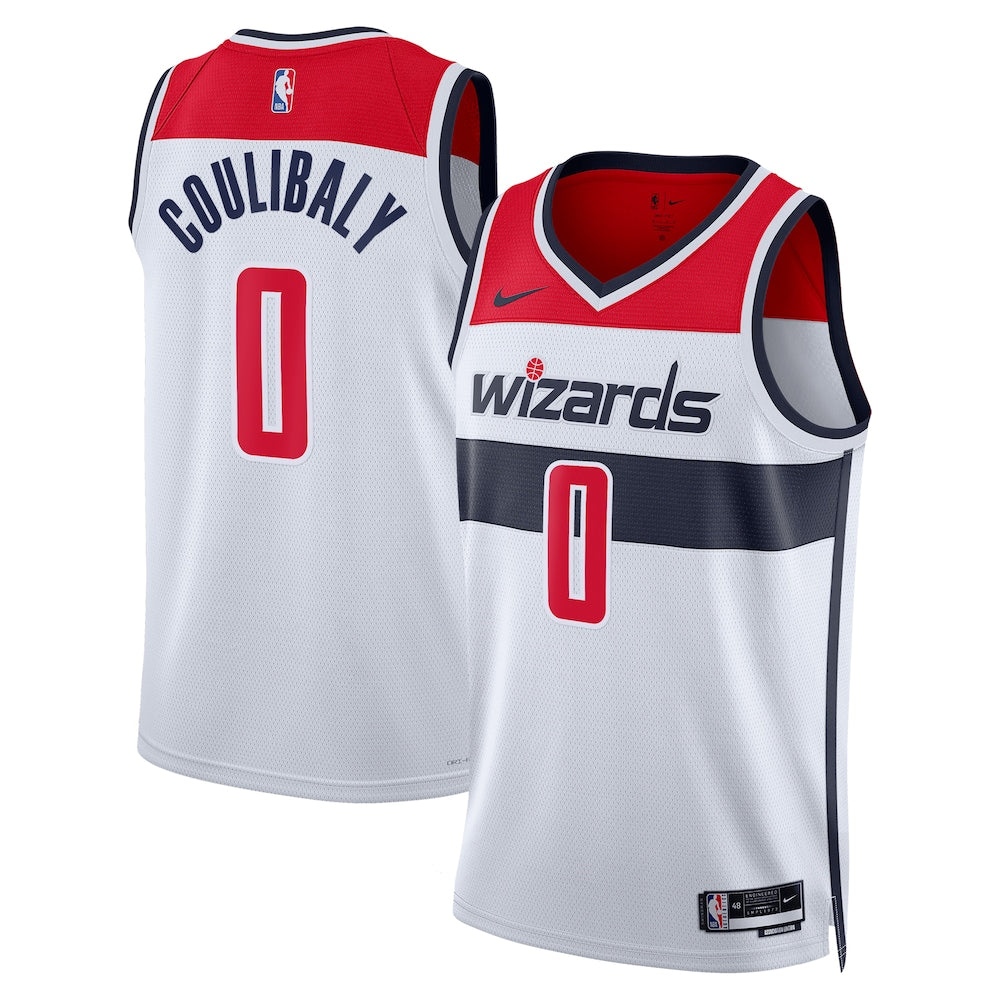 WAS Association Edition Swingman Jersey - White - Bilal Coulibaly - Unisex RTJ Basketball 409