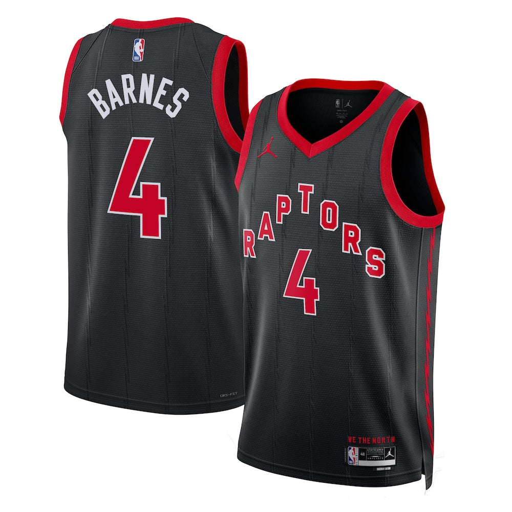 Toronto Raptors Scottie Barnes NBA jersey front view