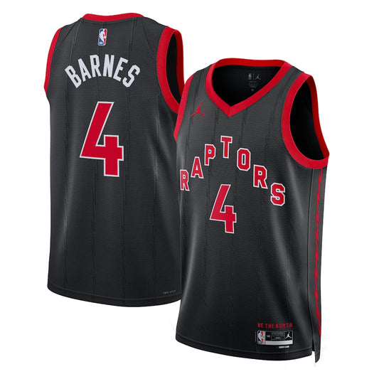 TOR Jordan Statement Edition Swingman Jersey - Black - Scottie Barnes - Unisex RTJ Basketball 366