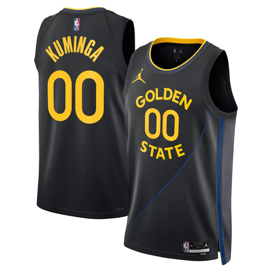 GSW Jordan 2024/25 Statement Edition Swingman Jersey - Black - Jonathan Kuminga - Unisex RTJ Basketball 309