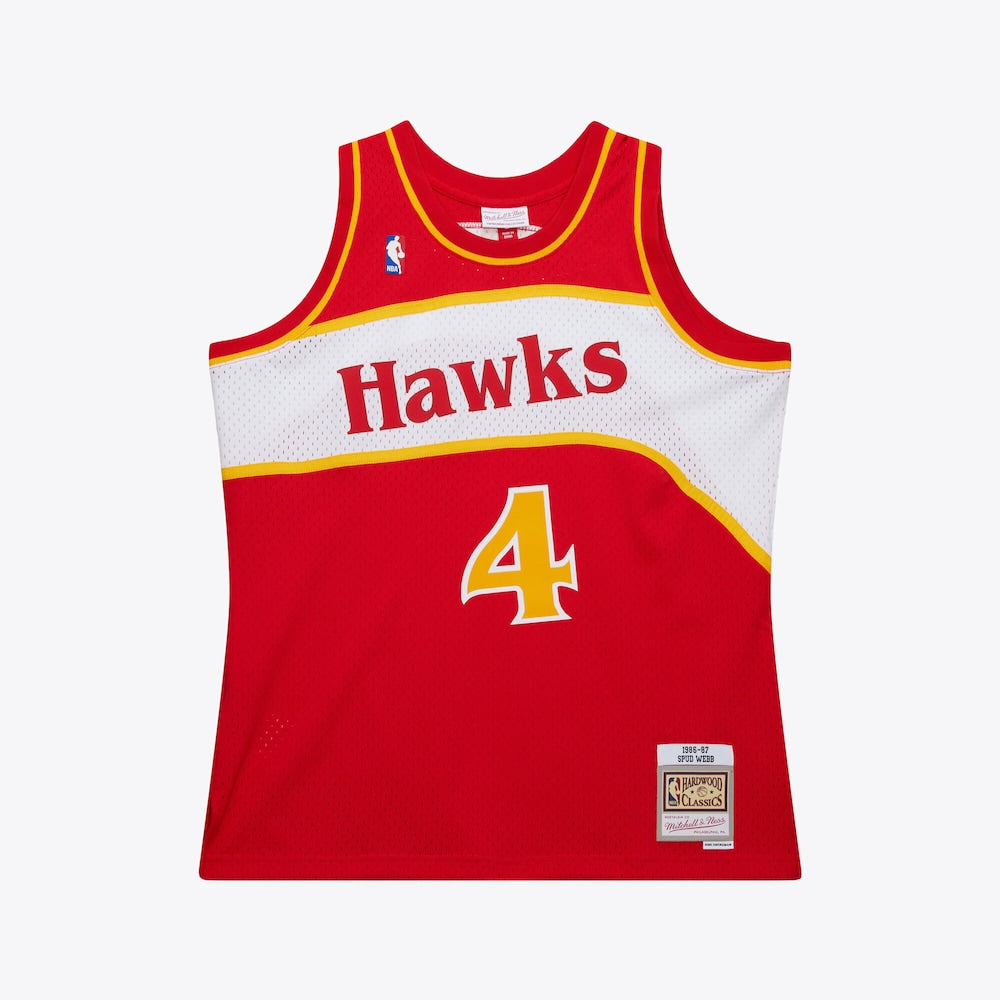 Atlanta Hawks Spud Webb NBA jersey front view