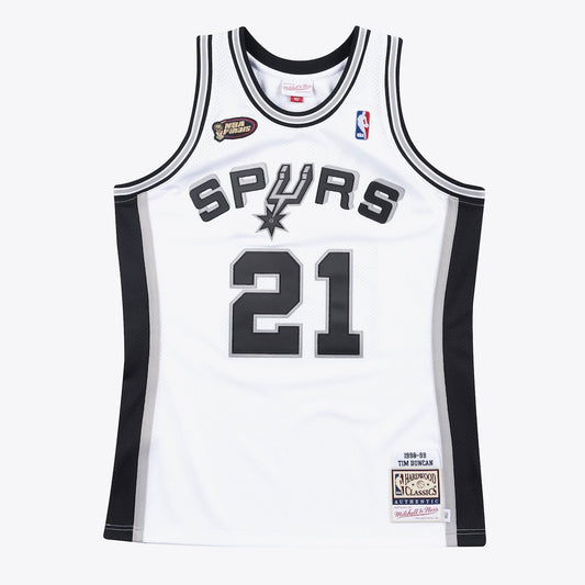 SAS M&N Jersey Home Finals Tim Duncan 1998-99 RTJ Basketball 370