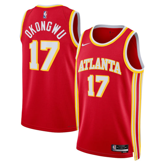 Atlanta Hawks Onyeka Okongwu NBA jersey front view