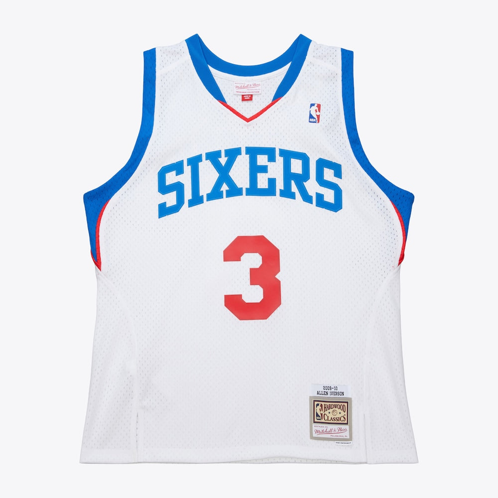 Philadelphia 76ers Allen Iverson NBA jersey front view