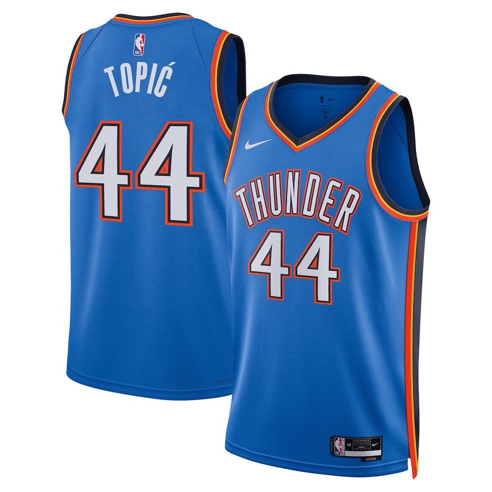 Oklahoma City Thunder Nikola Topi NBA jersey front view