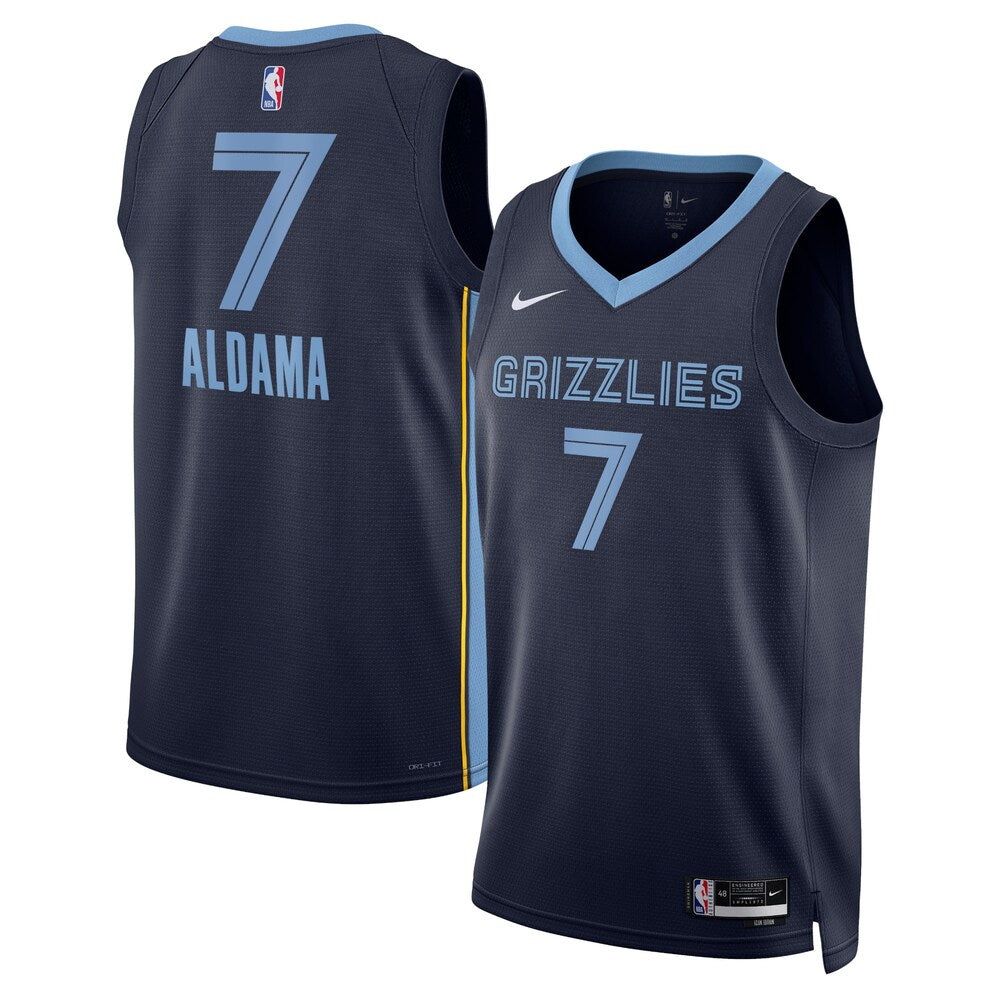Memphis Grizzlies Santi Aldama NBA jersey front view