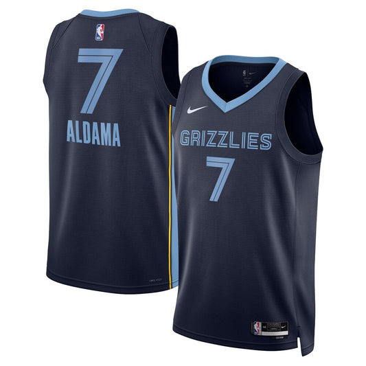 MEM Icon Edition Swingman Jersey - Navy - Santi Aldama - Unisex RTJ Basketball 476