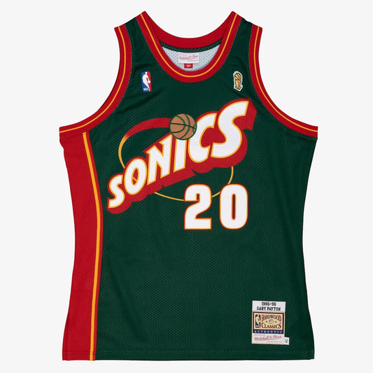 Seattle Supersonics Jersey Gary Payton 1995 96 jersey front view
