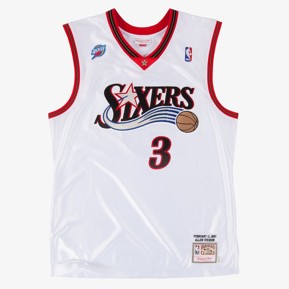 Philadelphia 76ers Allen Iverson NBA jersey front view