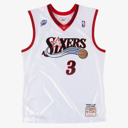 Philadelphia 76ers Allen Iverson NBA jersey front view