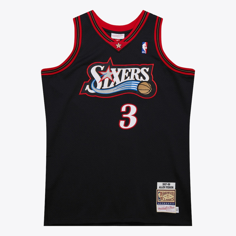 Philadelphia 76ers Allen Iverson NBA jersey front view