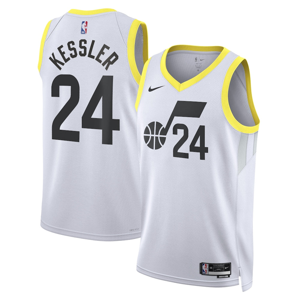 Utah Jazz Walker Kessler NBA jersey front view