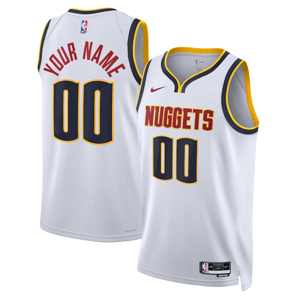 Denver Nuggets Association Swingman Jersey Custom Unisex - stitched basketball jersey fanwear