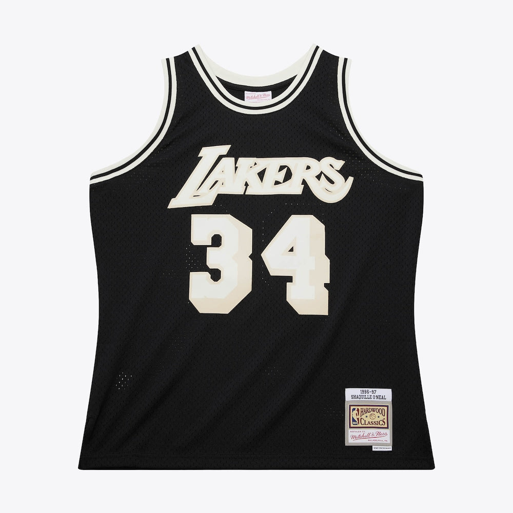 Los Angeles Lakers Off Court Swingman Jersey Shaquille Oneal 1996 stitched basketball jersey for game day fanwear