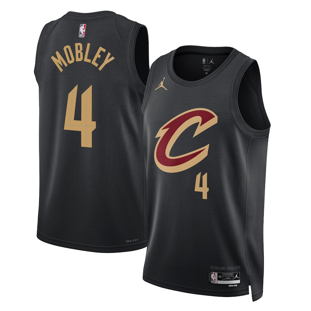 Cleveland Cavaliers Jordan Statement Edition Swingman Jersey Black Evan Mobley Unisex stitched basketball jersey for game