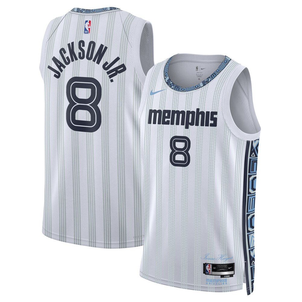 MEM 2025/26 City Edition Swingman Jersey - Gray - Jaren Jackson Jr. - Unisex RTJ Basketball 380