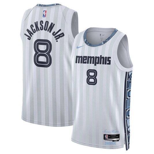 MEM 2025/26 City Edition Swingman Jersey - Gray - Jaren Jackson Jr. - Unisex RTJ Basketball 380
