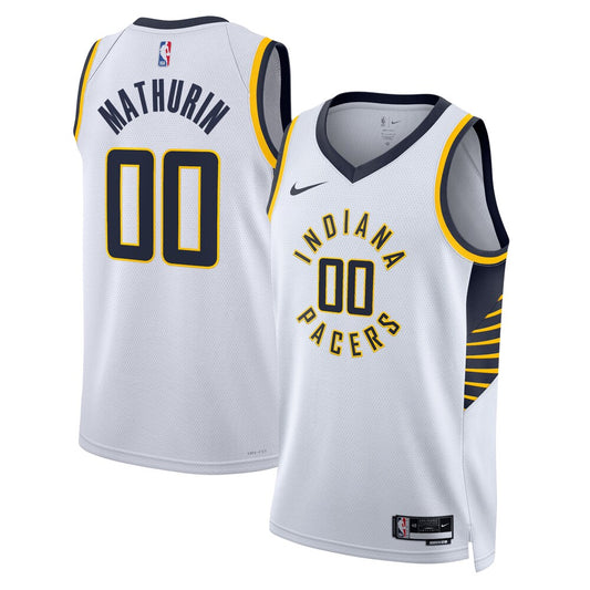 IND Association Edition Swingman Jersey - White - Bennedict Mathurin - Unisex RTJ Basketball 569