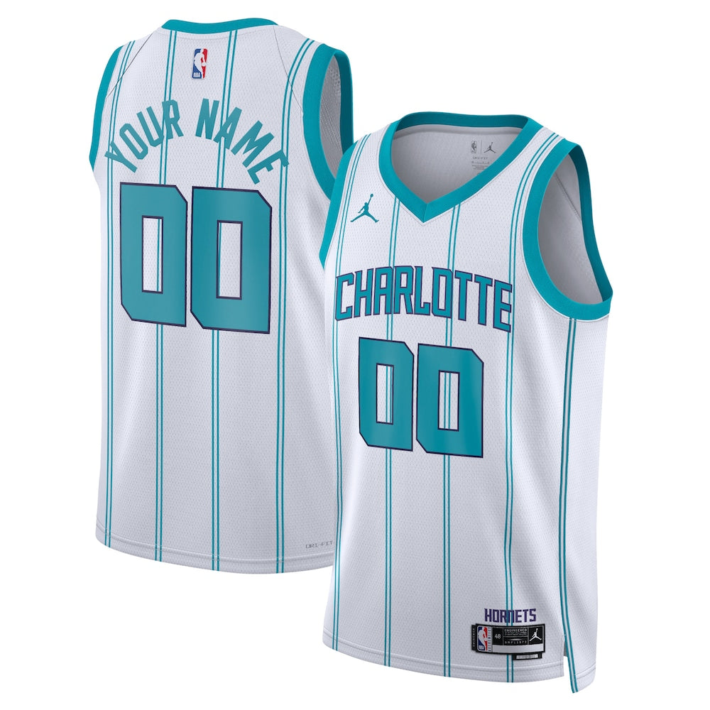 Charlotte Hornets Jordan Association Edition Swingman Jersey Custom Unisex stitched basketball jersey for game day fanwear