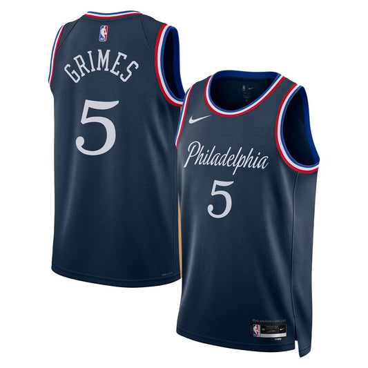 PHI 2025/26 City Edition Swingman Jersey - Navy - Quentin Grimes - Unisex RTJ Basketball 324