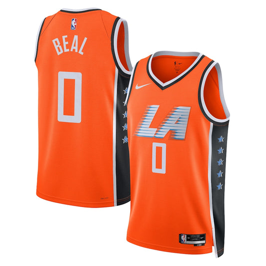 LAC 2025/26 City Edition Swingman Jersey - Orange - Bradley Beal - Unisex RTJ Basketball 325