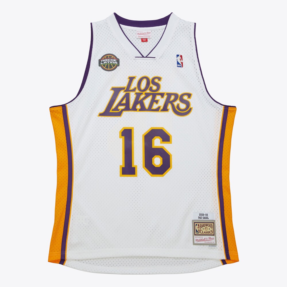 Los Angeles Lakers Swingman Jersey Pau Gasol 2008 stitched basketball jersey for game day fanwear