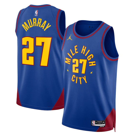 DEN Jordan Statement Edition Swingman Jersey - Blue - Jamal Murray - Unisex RTJ Basketball 458