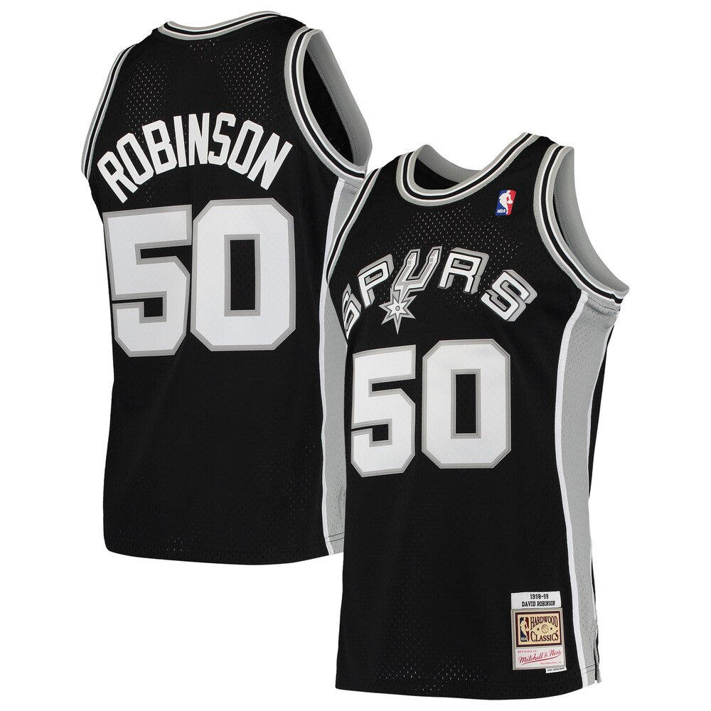 David Robinson Black San Antonio Spurs Hardwood Classics 1998 99 Swingman Jersey stitched basketball jersey for game day