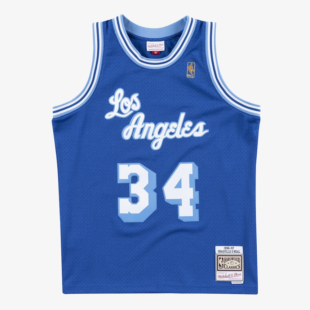 Los Angeles Lakers Swingman Jersey Alternate Shaquille Oneal 1996 97 stitched basketball jersey for game day fanwear
