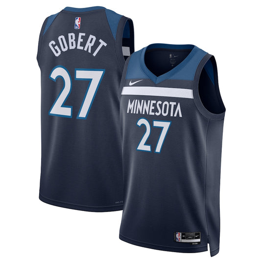 MIN Icon Edition Swingman Jersey - Navy - Rudy Gobert - Unisex RTJ Basketball 449